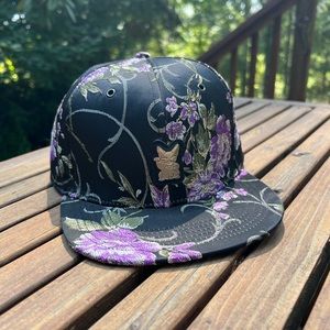 Grassroots limited addition purple floral hat size S/M